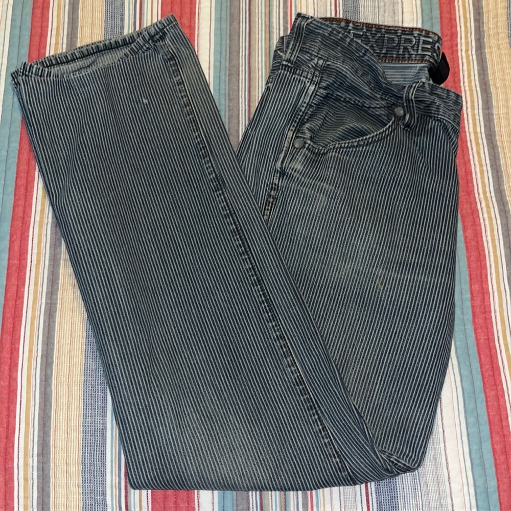 Pinstripe Express Jeans